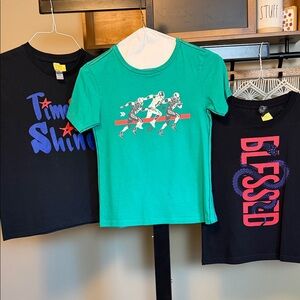 Kids Size Small 7/8 Graphic Tees Bundle of Three